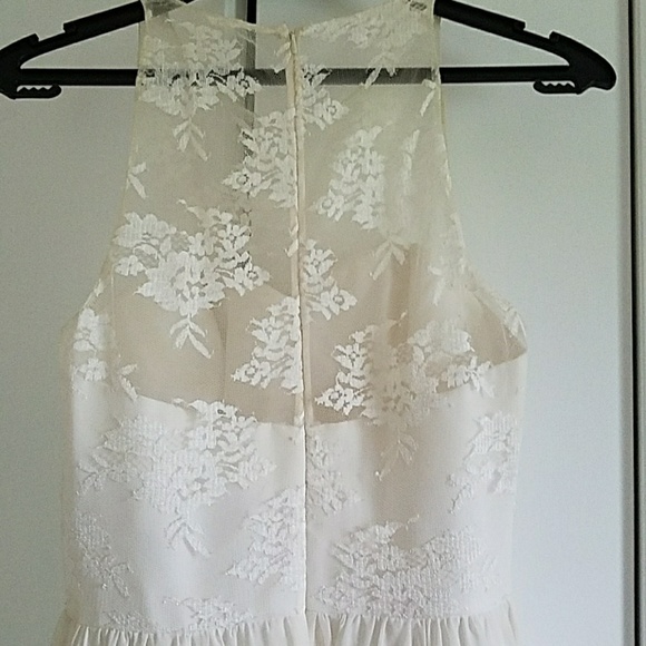 White Lace Formal Dress - Picture 4 of 4